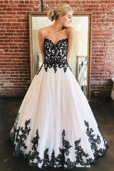 Black lace tulle sequin long prom dress black evening dress