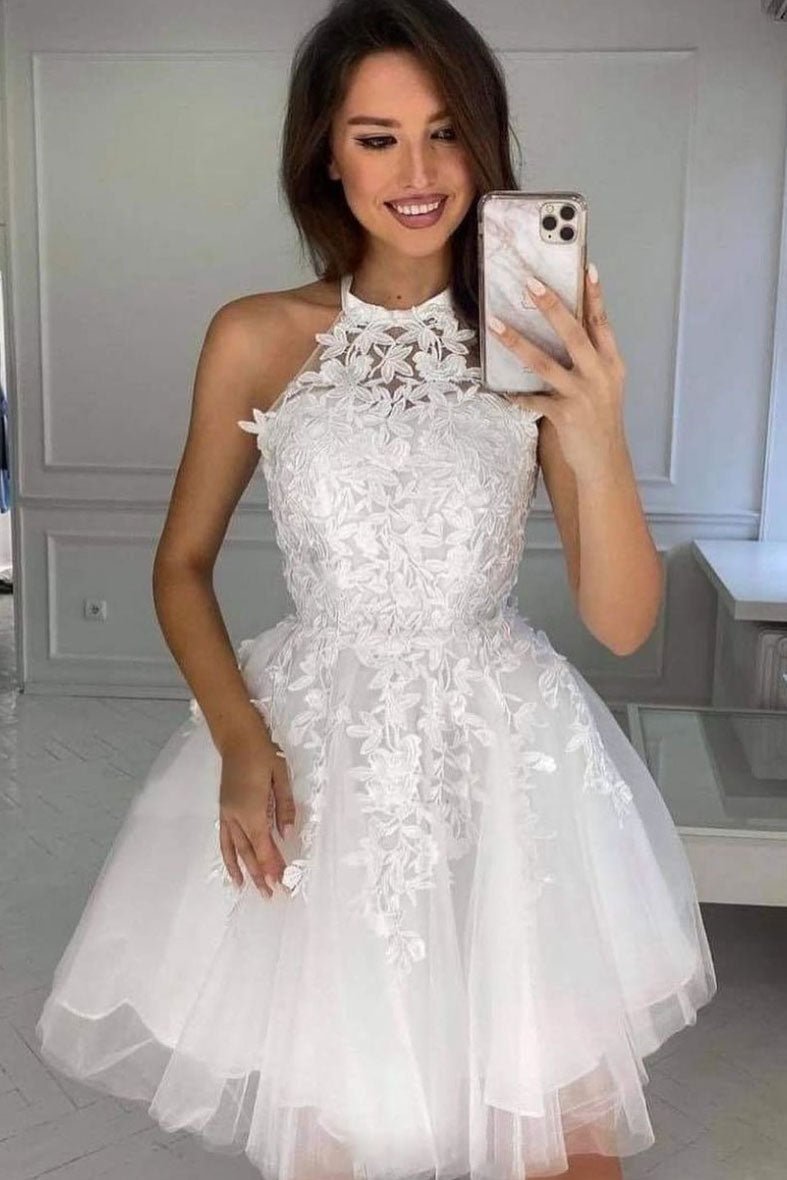 champagne tulle lace short prom dress lace cocktail dress