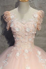 Pink tulle lace long prom dress pink tulle lace evening dress