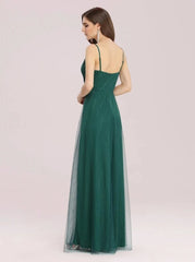 Simple Wholesale A-Line Maxi Evening Dress with Appliques Belt