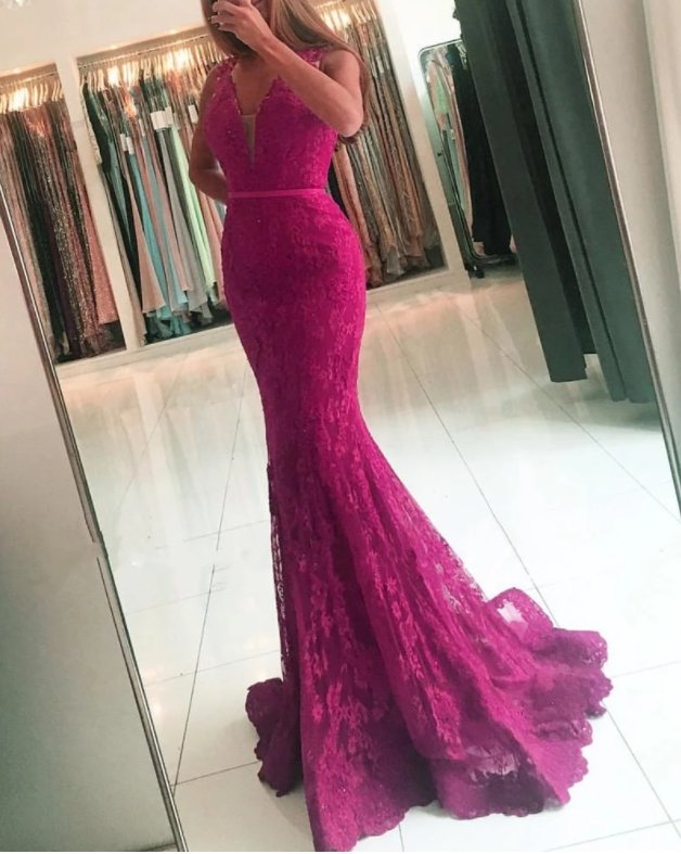 Black Robe De Soiree Mermaid V-neck Appliques Lace Beaded See Through Sexy Long Prom Dresses Prom Gown Evening Dresses