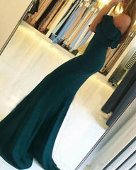 Elegant Robe De Soiree Mermaid Off The Shoulder Green Slit Sexy Long Prom Dresses Prom Gown Evening Dresses