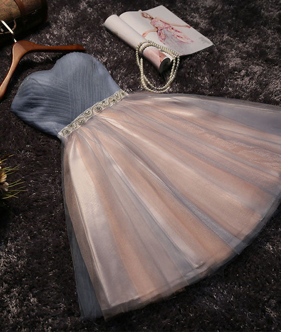 Cute tulle short prom dress for teens, homecoming dress