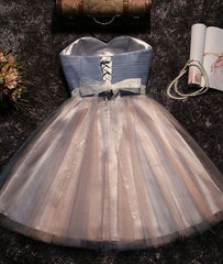 Cute tulle short prom dress for teens, homecoming dress