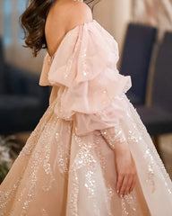 Cute A-line Ruffles Sleeves Prom Homecoming Dresses Short