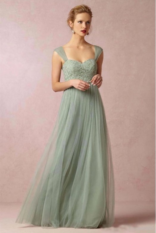 Backless Bridesmaid Dresses For Women A-line Sweetheart Tulle Lace Long Cheap Under 50 Wedding Party Dresses
