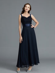 A-Line/Princess Sweetheart Sleeveless Chiffon Ankle-Length Mother of the Bride Dresses