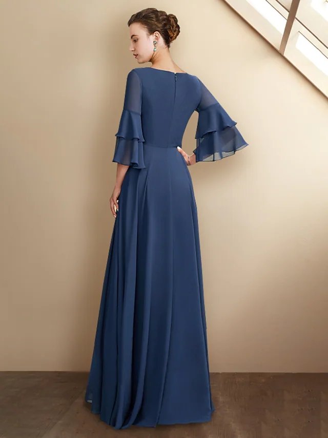 Sheath / Column Mother of the Bride Dress Plus Size Elegant