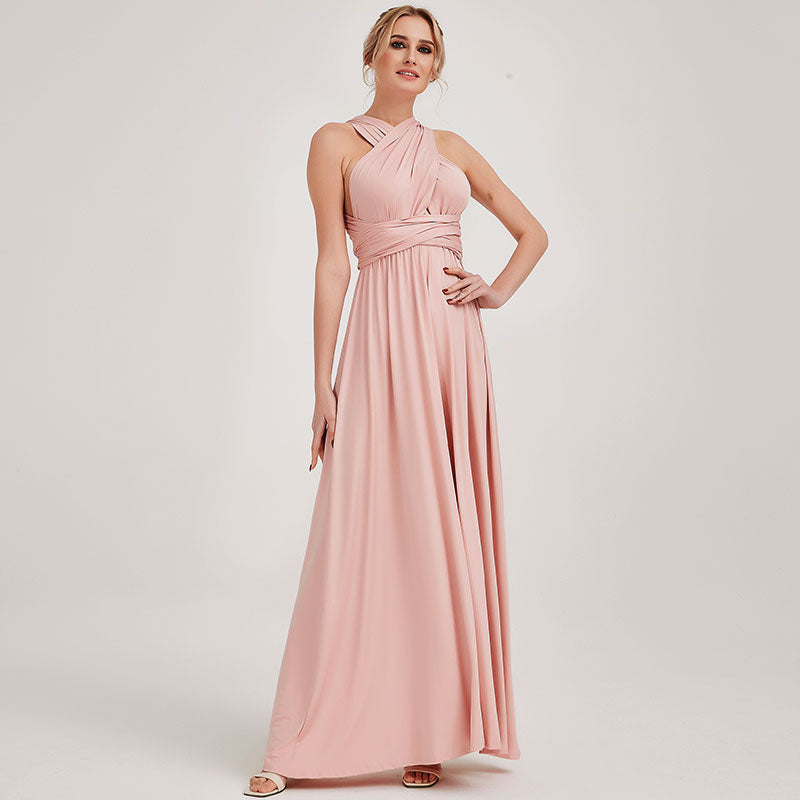 Blush Infinity Wrap-around Convertible Gown