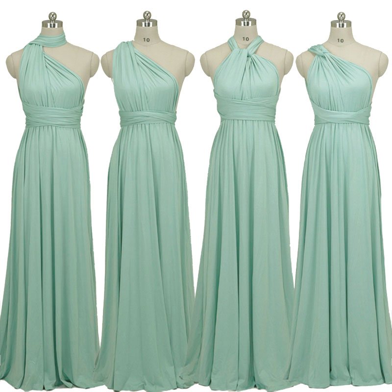 [Final Flaw Sale] Dusty Green Endless Ways Convertible Beach Bridesmaid Dress