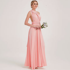 Pink Endless Way Convertible Maxi Dress Infinity Wrap Bridesmaid Dresses