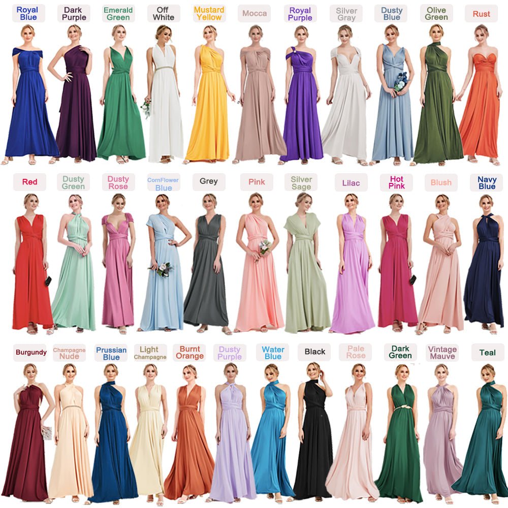 Prussion Endless Way Convertible Maxi Dress Bridesmaid Dresses