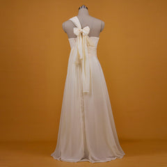 [Final Sale] Light Champagne Convertible Chiffon Bridesmaid Dress CHRIS