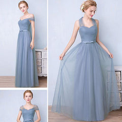 One Shoulder Sweetheart Pleated Bow Tie Bridesmaid Dress