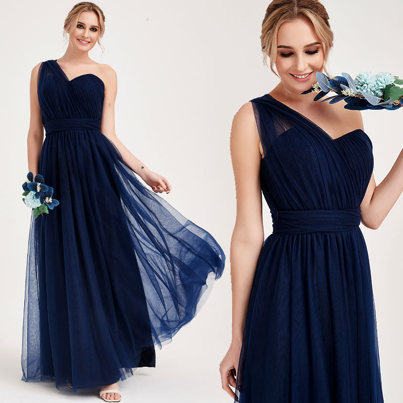 Navy Blue MULTI WAY Sweetheart Tulle Bridesmaid Dress-ALICE