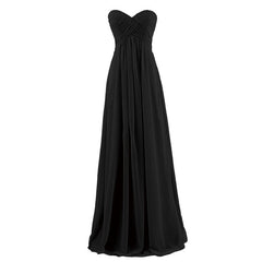 [Special Colors] Chiffon Strapless High Waist Bridesmaid Dress-Leela