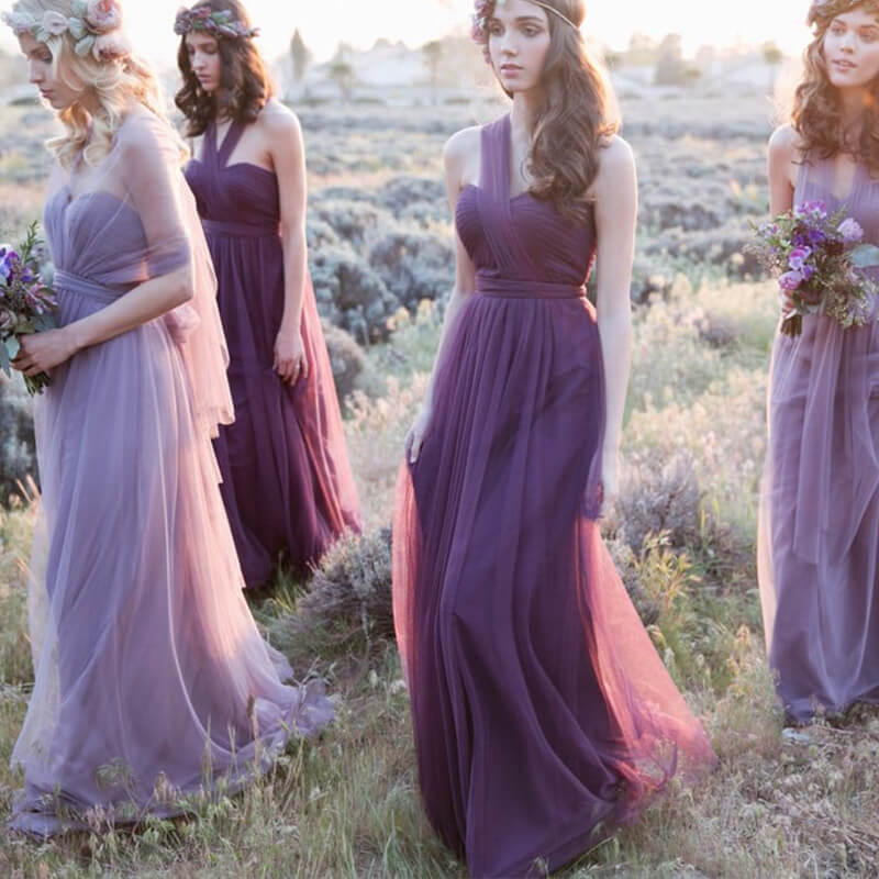 Custom-made Size/Color of Multi Way Convertible Bridesmaid Dresses-BELLA