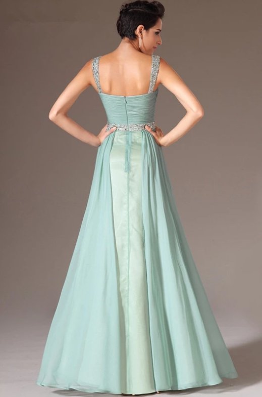 Elegant Evening Dresses A-line Sweetheart Chiffon Beaded Long Formal Party Evening Gown Prom Dresses Robe De Soiree