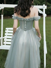 A-Line Bridesmaid Dress Off Shoulder Sleeveless Elegant Floor Length Lace / Tulle with Sequin / Appliques